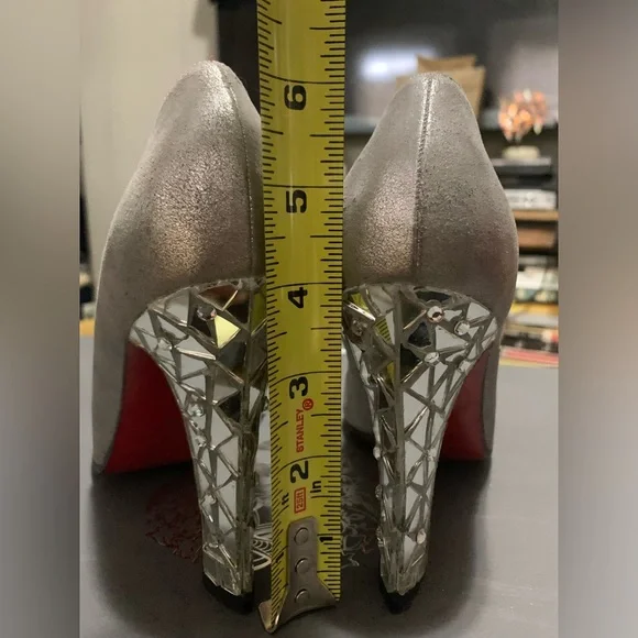 Christian Louboutin mirrored heels. - Picture 6 of 8